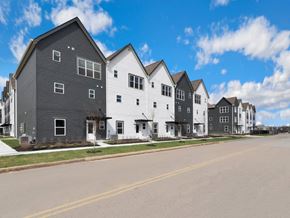 Chattanooga apartment for rent - A row of houses with a street in front.