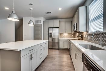 Large, shaker-style cabinets