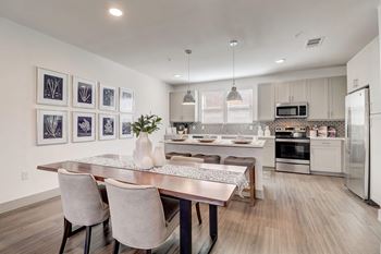 Modern touches throughout apartment
