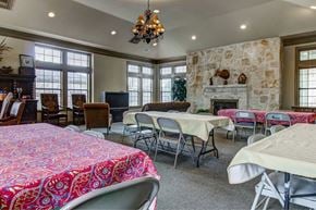 San Antonio apartment for rent - Activity tables in community center