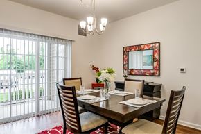 Mt. Laurel apartment for rent - A dining room with a table set for four.