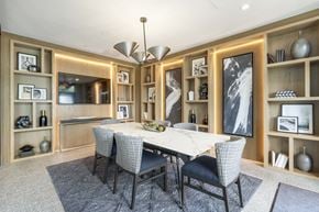 Medway apartment for rent - A dining room with a table set for four.