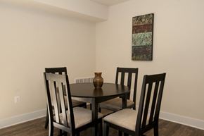 Silver Spring apartment for rent - A dining room with a table and chairs.