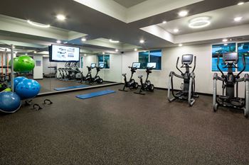 Modern fitness center