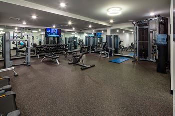 Modern fitness center
