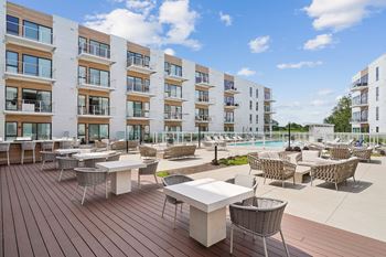 Expansive outdoor deck