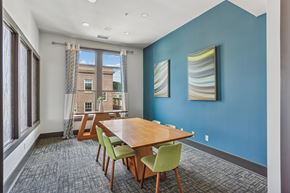 Atlanta apartment for rent - A dining room with a table and chairs.
