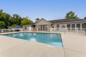 Raleigh apartment for rent - A pool with a 3 feet no diving sign.