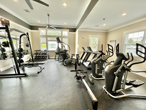 South Amboy apartment for rent - A spacious gym with a variety of exercise equipment.