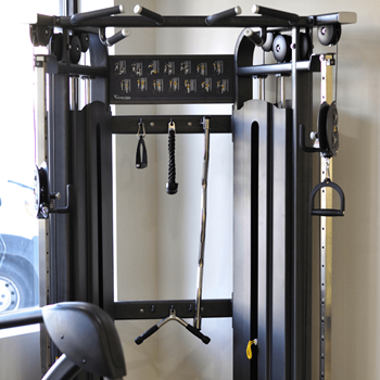 A black weight machine