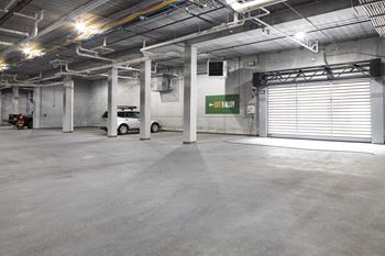 Heated parking garage