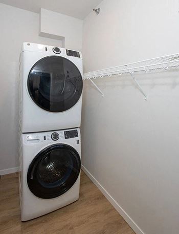 A washing machine and a dryer 