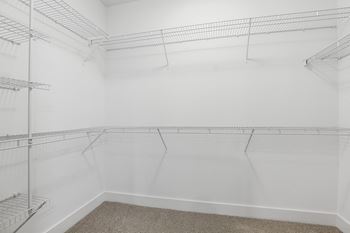 Spacious bedroom closets, linen closets & kitchen pantry