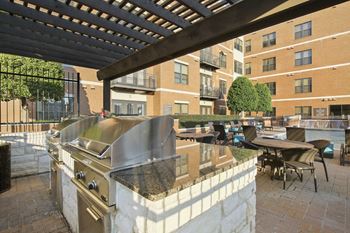 Outdoor grilling station