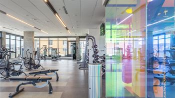 Fitness center with yoga studio