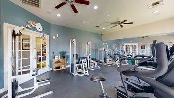 24-Hour fitness center with cardio and strength training