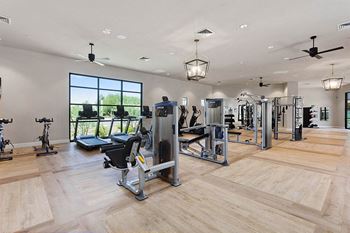 Fitness center with state-of-the-art equipment