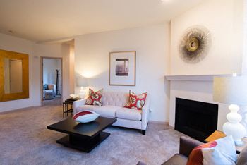 Fireplace in select homes