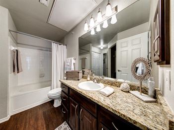 Granite countertops throughout