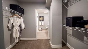 Spacious walk-in closets*
