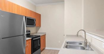 Double sided kitchen sinks w/ gooseneck faucet*