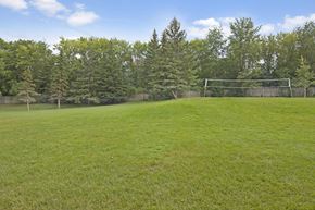 Eagan apartment for rent - A soccer goal is in the middle of a grassy field.