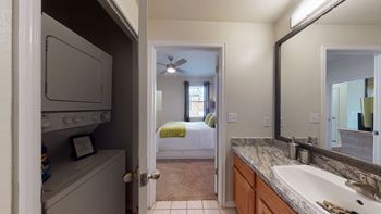 Full size washer and dryer connections