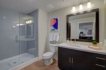Tile backsplash in kitchen & bath