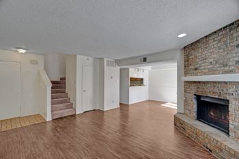 Wood burning fireplace