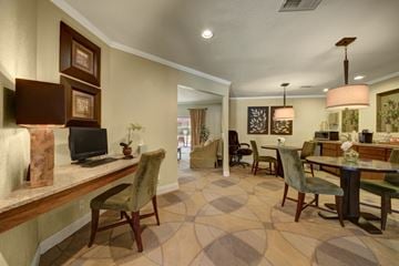 Midland apartment for rent - A living room with a television and a fireplace.