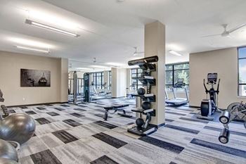 State of the art fitness center & yoga room
