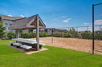 Sand volleyball court