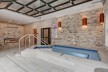Indoor/outdoor hot tub