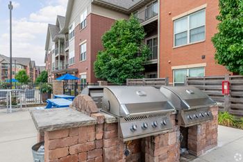 Gas powered grilling stations