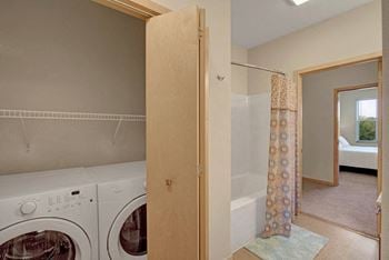 Front loading washer and dryer