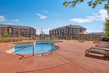 Heated salt water swimming pool
