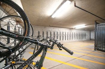Bike storage and repair area