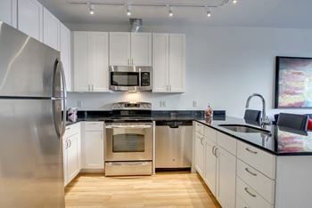 7West kitchen with stainless steel appliances