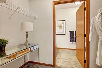 Walk-in and walk-through closets