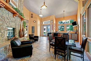 Cheyenne creek residents lounge tv & seating area