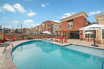 Elements at briargate pool & lounge chairs