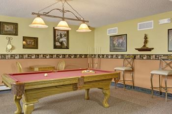 Heritage park common area pool table