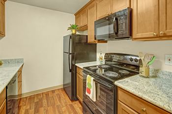 Hillside chalet apartments - kitchen