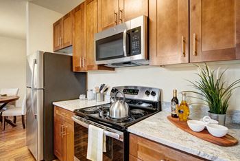 La bella vita fridge, stove & microwave