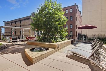 Lofts at farmers market outdoor deck lounge chairs