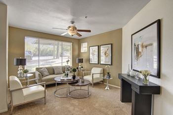 Ceiling fans in living room*