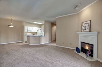 Fireplace in select homes