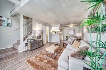 Plank style flooring in select 1st floor homes