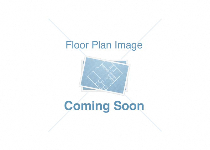 Floor plan for 1 bed, 1 bath, 810 sqft