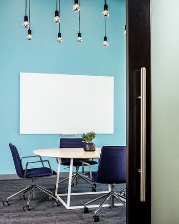 Conference room with wireless printer